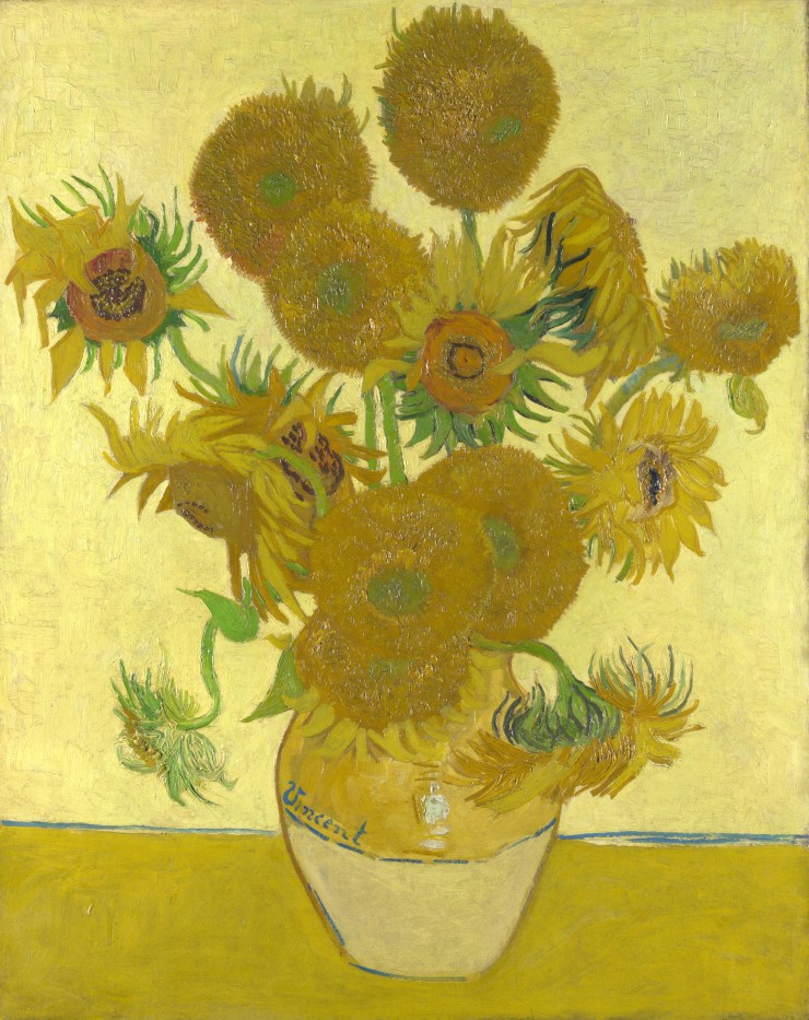 The sunflowers by van gogh
